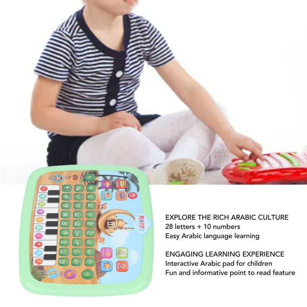 Machine de Lecture d'Apprentissage de l'Arabe, Livre Électronique Éducatif pour Enfants de 28 Mots de l'Alphabet et 10 Chiffres, Jouet Éducatif Machine de Lecture d'Apprentissage de l'Arabe, Livre Électronique Éducatif pour Enfants de 28 Mots de l'Alphabet et 10 Chiffres, Jouet Éducatif