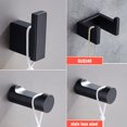 thumbnail image 3 of Ounissouiy Gancho Colgador de acero inoxidable Soporte adhesivo Ganchos montados en la pared Gadgets Toallas Montaje en rack Suministros para Type2 NO2, 3 of 6