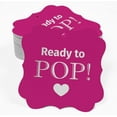 thumbnail image 2 of Inkdotpot Pack Of 100 Real Silver Foil Bracket Shape Paper Tags Ready To Pop Baby Shower Favor Hang Tags, 2 of 6