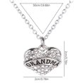 thumbnail image 5 of Carta Miembros de la familia Collar de corazón de diamante completo Accesorios de moda para mujer Wmkox8yi  sjalhkljlk1111, 5 of 5