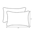 thumbnail image 3 of Pillow Perfect 600789 Outdoor & Indoor Rave Peacock Ove Sized Rectangular Throw Pillow, Set of 2 - Blue, 3 of 3