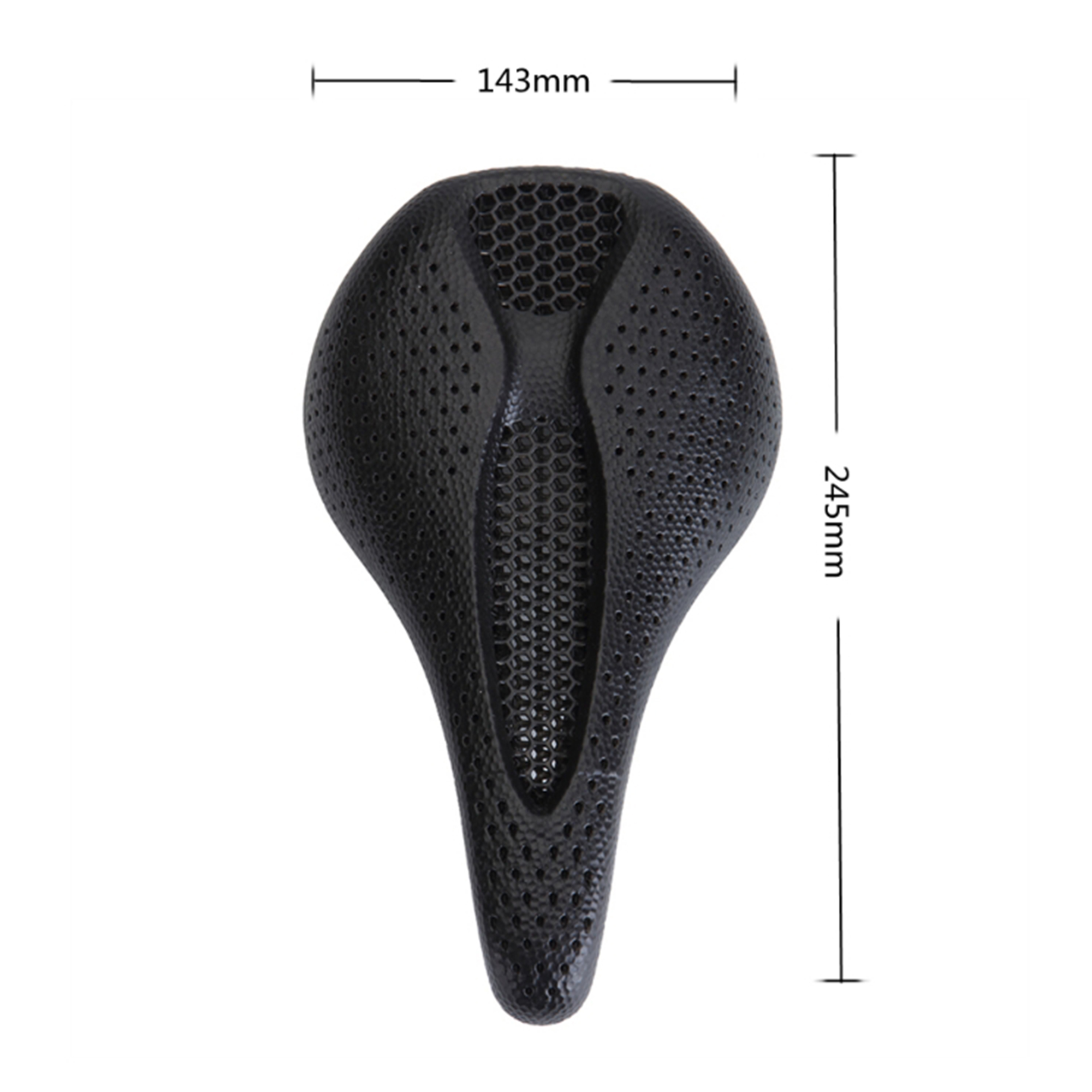 RYET X15 3D Printed Carbon Fiber Bicycle Saddle - Ultralight MTB/Gravel/Road Seat (135mm, 7x9mm Rails)