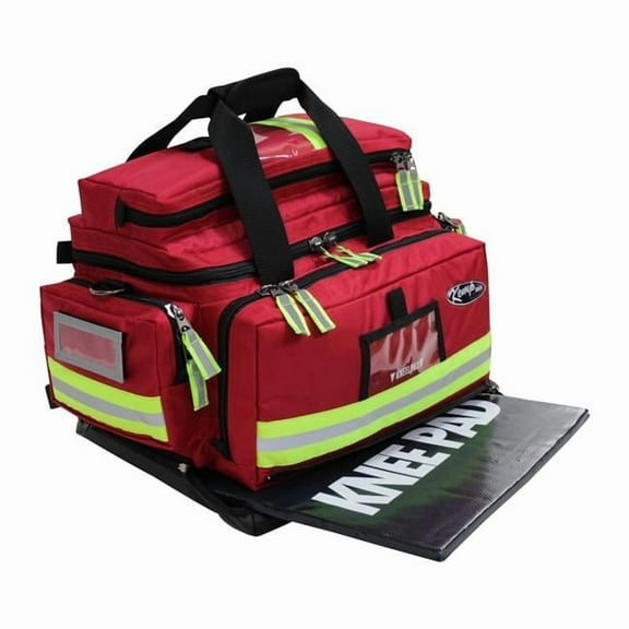 Kemp USA  Premium Large Professional Trauma Bag, Red
