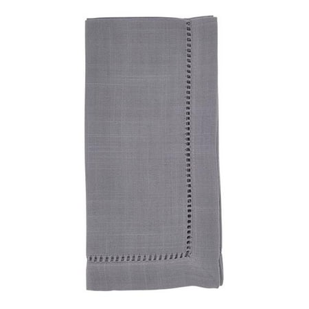 

Saro Lifestyle 6319.ST18S Dinner Napkin with Hemstitched Border Slate - Set of 12