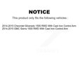 thumbnail image 2 of Transit Auto Front Right Bearing Lower Ball Joint Upper Control Arm with & Sway Bar Link Kit for Car 2014-2015 GMC Sierra 1500 Chevrolet Silverado with Cast Iron RWD K7T-104637, 2 of 11