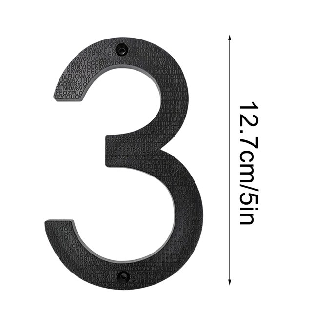 Dvruxg Modern Floating House Numbers for Outside, Large Black Shadow Home Number with Nails Kit & Template, Easy to Be Mounted for Exterior House Address, Garage Gate, Street, Farmhouse