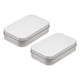 thumbnail image 1 of Contenedores de caja de metal Uxcell, 2 piezas de 3.7x2.4x0.9 pulgadas, caja de almacenamiento rectangular portátil plateada para almacenamiento en el hogar, 1 of 6