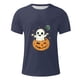 thumbnail image 4 of Blusas y camisas de manga corta y cuello redondo para hombre. Blusas/camisetas de manga corta con cuello redondo y estampado de Halloween para hombre. Blusa para hombre., 4 of 5