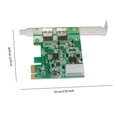thumbnail image 2 of PCIE USB3.0 Extension Card Desktop Adapting Module Professional Data Transferring Universal 2 Port Adapt Cards Computer Fitting, 2 of 6