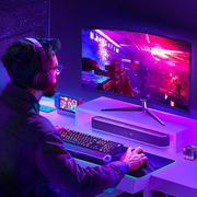 Gawfolk Curved Gaming Monitor 32 inch 2K 180Hz Frameless Computer Display , PC Monitor QHD(2560*1080p), DP, HDMI Port (Black)