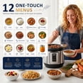 thumbnail image 4 of Haysky 16-in-1 8QT Electric Pressure Cooker Multi Cooker Rice Steamer Sauté Soup Yogurt Maker, Ceramic Pot, Silver, 4 of 8