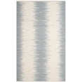 thumbnail image 2 of Safavieh Cotton Kilim Kilim Chevron Cotton Area Rug, Blue/Ivory, 5' x 8', 2 of 7
