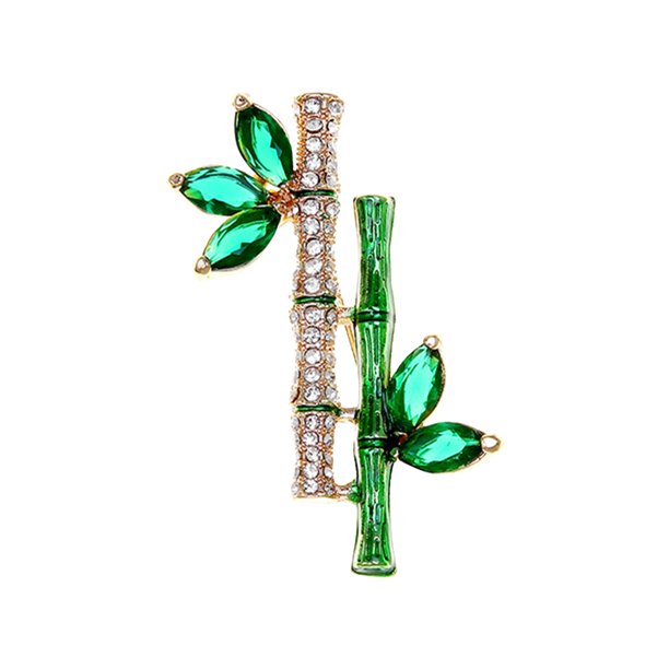 Broche vintage de hoja verde, broche de hoja para hombre y mujer, broches con pedrería, accesorios de ropa
