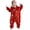 b-Red, variant on Toddler Kids Full Jumpsuit Crew Neck Long Sleeve, Cartoon Dinosaur Halloween Christmas Flannel Animal Onesie Sleepsuit Loungewear