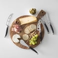 thumbnail image 4 of French Home Laguiole 5-Piece Artisan Cheese Knife Set with Black Pakkawood Handles, 4 of 6