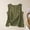 Army Green, variant on Women Tank Tops Lightweight Sheer Sleeveless Blouse Loose Fit Summer Camisole Top Round Neck Basic Tank 4Xl Green