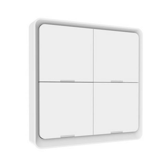 Bgsha Wireless Remote Control Smart Switch Wall Panel Transmitter,For MoesGo zigbee Hub,Smart Life/Tuya APP Remote Control, Wireless Button for Smart Home Devices and Scenes White