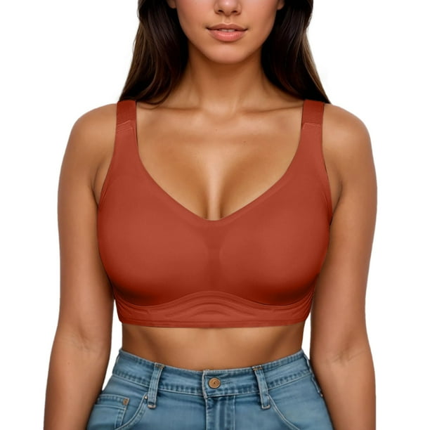 Brasier Sujetadores Deportivos para Mujer, con Tirantes, Acolchados, de Sujeción Media, para Yoga, Entrenamiento, Tops de Entrenamiento para Mujer Extra Grande