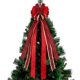 thumbnail image 3 of F1CC-Árbol de Navidad a cuadros, a rayas para lazo grande árbol de Navidad, casa de granja hecha a mano, decoraciones de fiesta de vacaciones en interiores, 3 of 3
