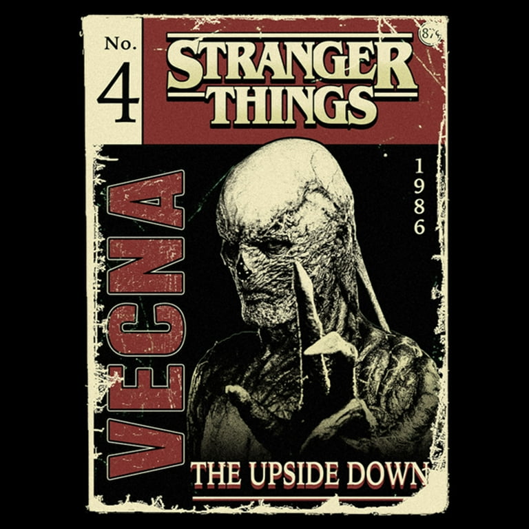 Netflix Men's Stranger Things Vecna Comic Book Cover Graphic T