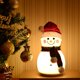 thumbnail image 2 of Luz de noche navideña para niños y bebés, luz LED de noche con forma de muñeco de nieve, recargable por USB y pantalla táctil, lámpara portátil de silicona con 7 cambios de luz, ideal para niñas y niñ, 2 of 5