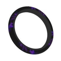 15 Inch Elastic Steering Wheel Cover Black Purple Abstract Steering Wheel Cover Universal Neoprene Steering Wheel Covers Protector