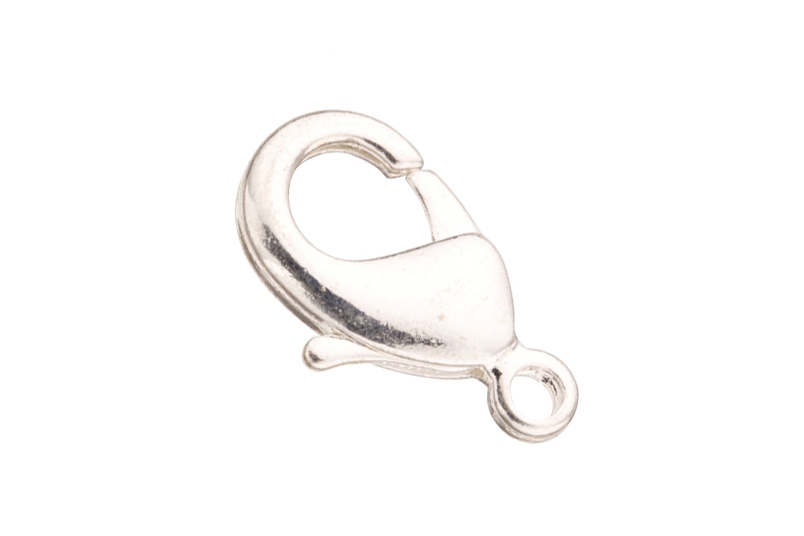 15mm SilverPlated Clasp Lobster Claw Sold per pkg of 6