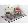 thumbnail image 3 of Rugs.com Rabia Collection Rug – 10' x 13' Navy Blue Low Rug Perfect For Living Rooms, Large Dining Rooms, Open Floorplans, 3 of 9