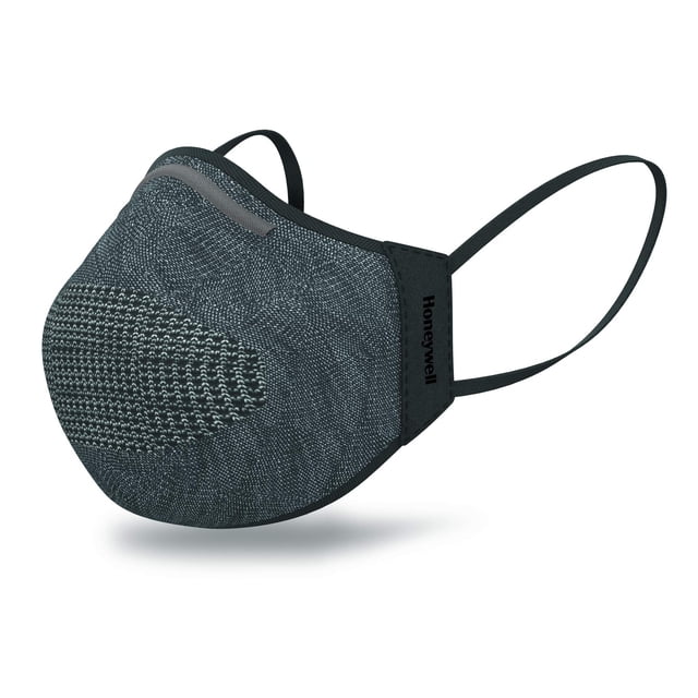 Fundas faciales Honeywell Safety gris oscuro de doble capa, paquete de 4 unidades