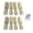 Wood color, variant on ZPAQI 8Pcs Foosball Table Handle Grip Replacements Football Game Rod Handle Stick