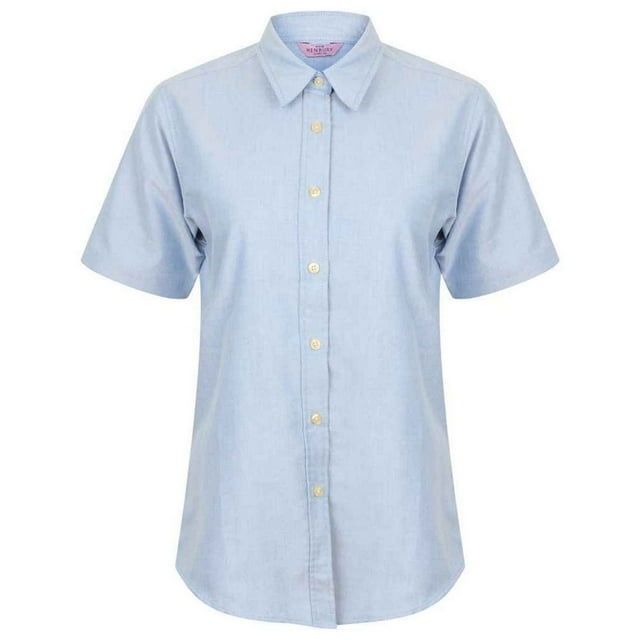 Henbury Chemise Habillée Oxford à Manches Courtes pour Femmes