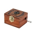 thumbnail image 2 of Amdohai Retro Wooden Musical Box Hand Crank Music Box Exquisite, 2 of 8