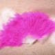 thumbnail image 2 of Abanico de Mano Plegable Xihbxyly Elegante con Plumas Grandes para Danza de Bailarina de Bodas, 2 of 5