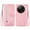 Pink, variant on Phone Case for Xiaomi Redmi A3 4G, Shockproof PU Leather Wallet Case with Card Slots Anti-Scratch Stand Magnetic Flip Zipper Pocket Cover for Xiaomi Redmi A3 4G, Red