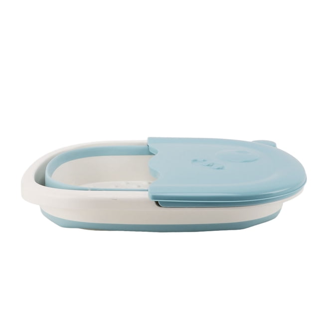 Lavabo plegable para baño de pasteles, lavabo plegable para baño de pastelas para bañera para niños, cubo plegable para baño de pastel para para masaje infantil, niño pequeño y