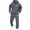 Dark Gray, variant on TIANZEN Casual Hoodie And Jogger Streetwear Comfortable Two Piece Outfit With Fist Print For Daily Wear And Outdoor Activities Cowboy Tuxedo Tux Inflatable Suite Pants for Men