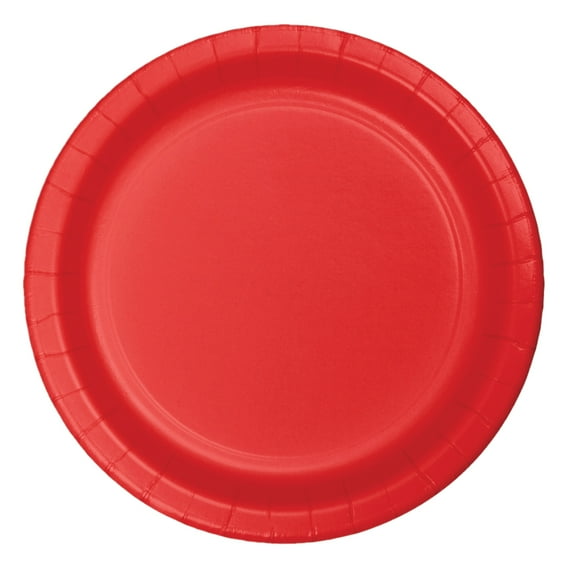 Party Central Round Disposable Paper Party Banquet Dinner Plates - 9" - Red - Club Pack of 900