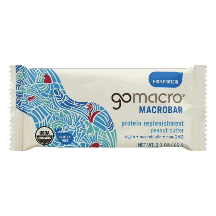 GoMacro Protein Replenishment Peanut Butter Macrobar 2.3oz Pack of