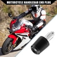 thumbnail image 3 of Unique Bargains 2 Pcs Motorcycle Handlebar End Plug for Honda CBR250R CBR300R CBR400R CBR600RR 7/8" 22mm Black, 3 of 6