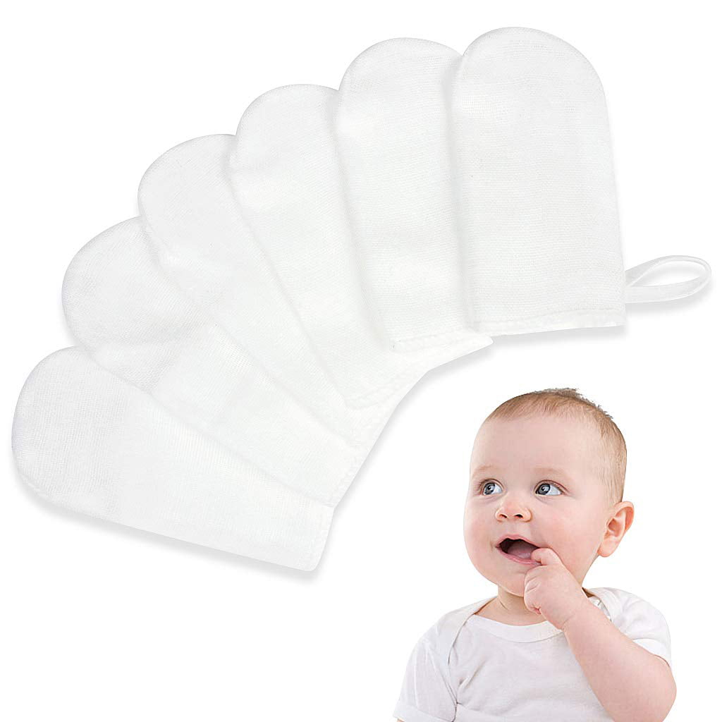 Safety Silicone Baby Finger Guaze Oral Cleaning Child Tooth Clean Tools ONE 