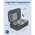 thumbnail image 2 of Mochila de viaje Hynes Eagle 38L para ordenador portátil de 15 pulgadas para mujeres y hombres, color verde, 2 of 8