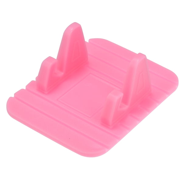 Coche Teléfono Soporte Antideslizante Tablero Teléfono GPS Montaje Alfombra Rosa