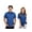 Blue, variant on Oppo Merchandise Group Super Mario Bros. Icons Navy Button-Up Short Sleeve Adult Shirt | X-Small Unisex