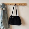 thumbnail image 4 of Suede Shoulder Bag Vintage Drawstring Medium Handbag Slouchy Purse, 4 of 7
