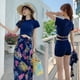 thumbnail image 1 of Traje de baño femenino de tres piezas, traje de baño de tres piezas para mujer Traje de baño de tres piezas para mujer Traje de baño de bikini de tres piezas Diseño revolucionario, 1 of 1