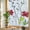 Yellow, variant on Red Floral Spring Privacy Window Film, Decorative Stained Glass Window Film, Summer Botanical Pastoral Elegant Resuable Rainbow Static Cling for Home Bathroom Living Room Glass Door 17.7"x39.3"