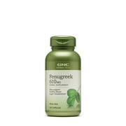 GNC Herbal Plus Fenugreek 610mg Supplement, Supports Healthy Blood Sugar Metabolism, 100 Capsules, 100 Servings