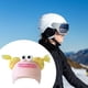 thumbnail image 5 of Funda para casco de esquí, gorro de punto, decoración, casco de snowboard, gorro de invierno suave amarillo, 5 of 6