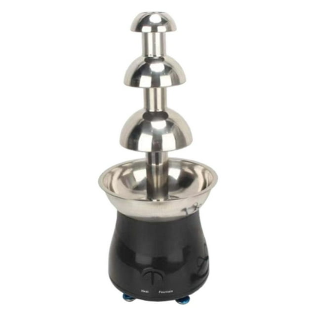 veasfak Stainless Steel 4-tier Chocolate Fountain Machine Sauce Heater, Fun Fondue, for