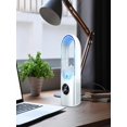 thumbnail image 4 of Rechargeable Portable Mini Air Conditioner - Bladeless Evaporative Cooler, 6-Speed Quiet USB-Powered | Personal Desktop & Travel Use,White, 4 of 7